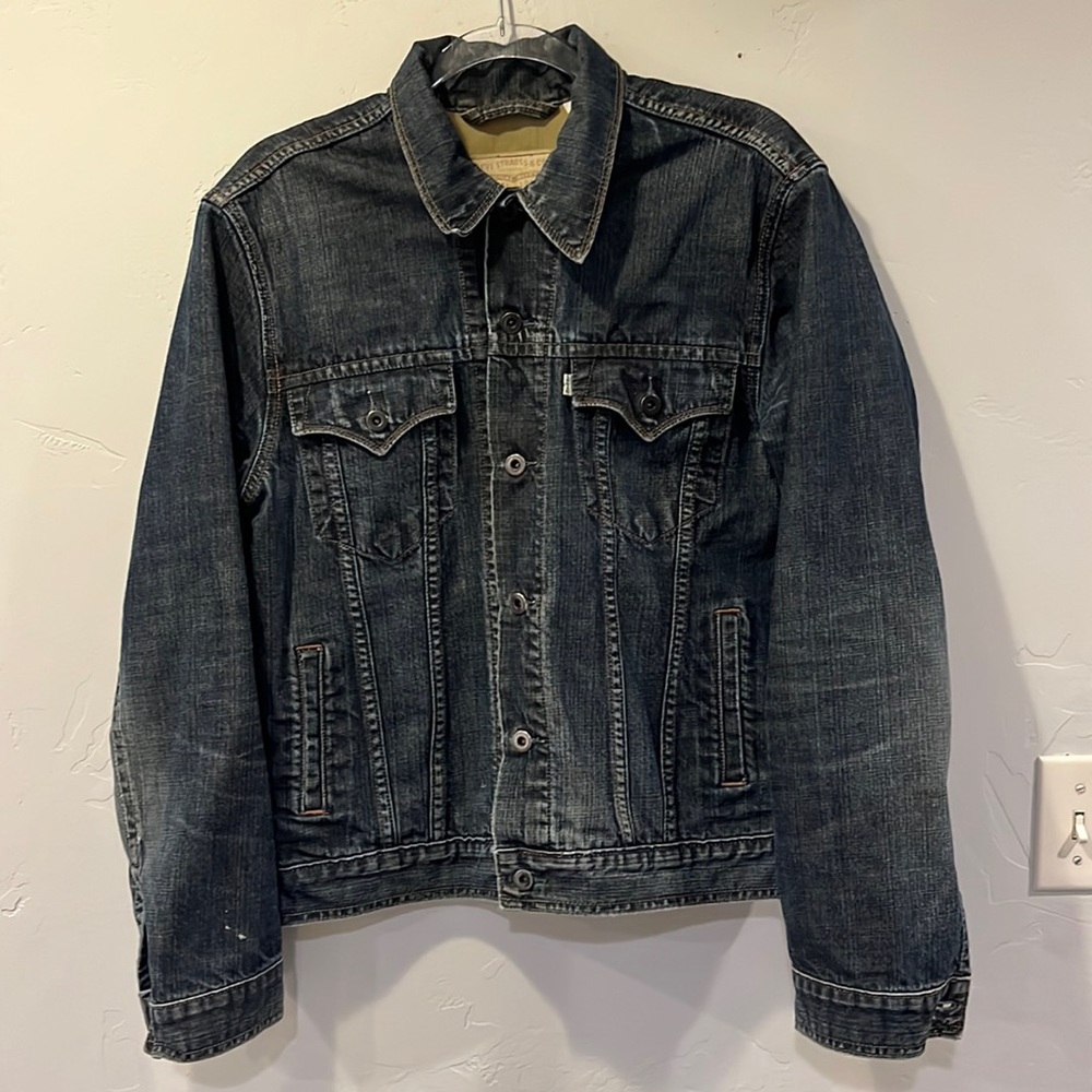 Levi’s Slime Trucker Jacket L White Tab